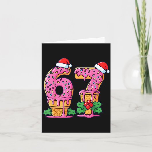 Baseball Drip Ice Cream 67 Baseball Lifestyle 101 Karte (Vorderseite)