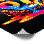 Baseball Drip Ice Cream 67 Baseball Lifestyle 101 Poster (Ecke)