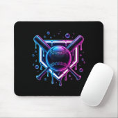 Baseball Drip Ice Cream Bat Kids Mousepad (Mit Mouse)