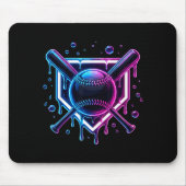 Baseball Drip Ice Cream Bat Kids  Mousepad (Vorne)