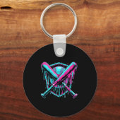 Baseball Drip Ice-cream Dripng Baseball Bat Var Wa Schlüsselanhänger (Vorderseite)