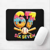Baseball Drip Ice Cream Number 67 Player Lifestyle Mousepad (Mit Mouse)