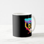 Baseball Drip Ice Cream Number 67 Player Or 67th B Kaffeetasse (VorderseiteRechts)