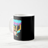 Baseball Drip Ice Cream Number 67 Player Or 67th B Kaffeetasse (Vorderseite Links)