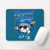 Baseball Drip Ice Cream Respect The Drip Home Plat Mousepad (Mit Mouse)
