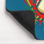 Baseball-Drip Juneteenth schwarzer Stolz afrikanis Mousepad (Ecke)