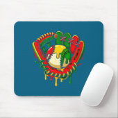 Baseball-Drip Juneteenth schwarzer Stolz afrikanis Mousepad (Mit Mouse)