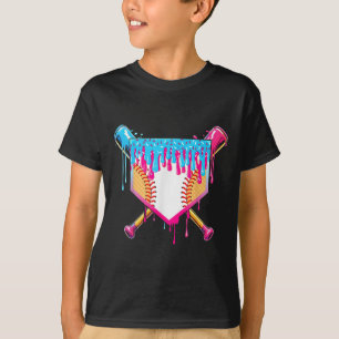 Baseball-Drip-Junge-Eiscreme-Streusel-Jugend-Baseb T-Shirt