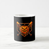 Baseball-Drip-Kürbis-gruseliger-Geist-Halloween-Ju Kaffeetasse (Mittel)