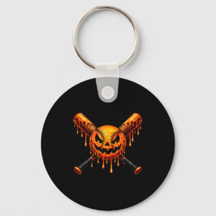 Baseball-Drip-Kürbis-gruseliger-Geist-Halloween-Ju Schlüsselanhänger