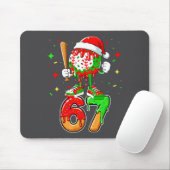 Baseball Drip Number 67 Meme Ice Cream Dripng Chri Mousepad (Mit Mouse)