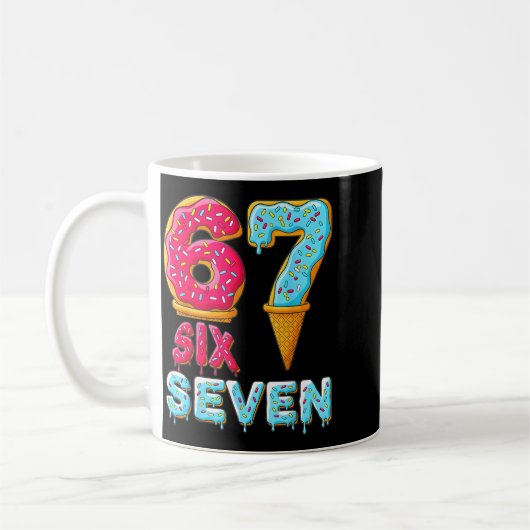 Baseball Drip Number 67 Player 67 Meme Ice Cream D Kaffeetasse (Links)