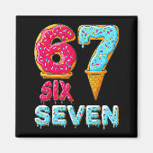Baseball Drip Number 67 Player 67 Meme Ice Cream D Magnet (Vorne)