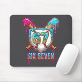 Baseball Drip Number 67 Player 6-7 Six Seven Meme Mousepad (Mit Mouse)