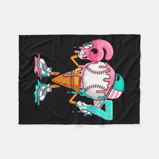 Baseball Drip Number 67 Player Or 67th Birthday Fleecedecke (Vorderseite (Horizontal))