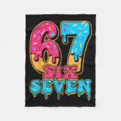 Baseball Drip Number 67 Player Or 67th Birthday  Fleecedecke (Vorderseite)