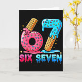 Baseball Drip Number 67 Player Or 67th Birthday  Karte (Gelbe Blume)