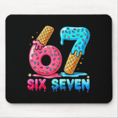 Baseball Drip Number 67 Player Or 67th Birthday Mousepad (Vorne)