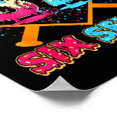 Baseball Drip Number 67 Player Or 67th Birthday Poster (Ecke)