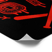 Baseball Drip Number 67 Player Or 67th Birthday  Poster (Ecke)