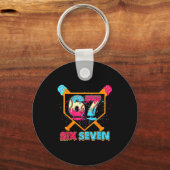 Baseball Drip Number 67 Player Or 67th Birthday Schlüsselanhänger (Vorderseite)