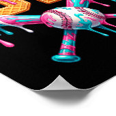 Baseball Drip Number 67 Player Poster (Ecke)