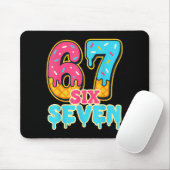 Baseball Drip Number 67 Player Trendy 6 7 Meme Fun Mousepad (Mit Mouse)