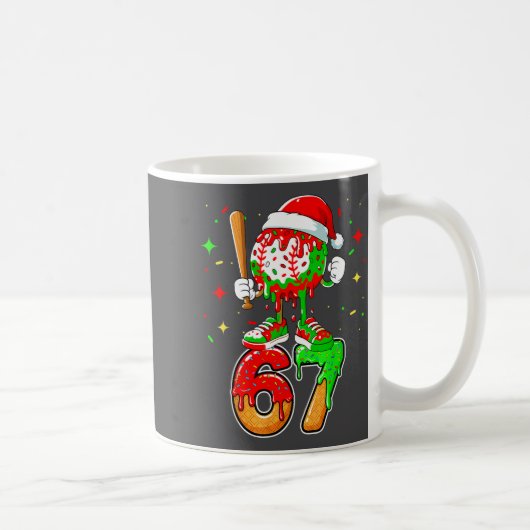 Baseball-Drip Nummer 67 Meme Eiscreme-Dripng Chri Kaffeetasse (Rechts)