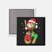 Baseball-Drip Nummer 67 Meme Eiscreme Tröpfelt Wei Magnet (Vorderseite/Rückseite)