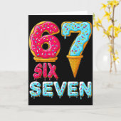 Baseball-Drip Nummer 67 Spieler 67 Meme Eis D Karte (Gelbe Blume)