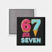 Baseball-Drip Nummer 67 Spieler 67 Meme Eiscreme D Magnet (Vorderseite/Rückseite)