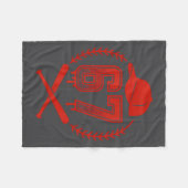 Baseball Drip Nummer 67 Spieler Oder 67. Geburtsta Fleecedecke (Vorderseite (Horizontal))