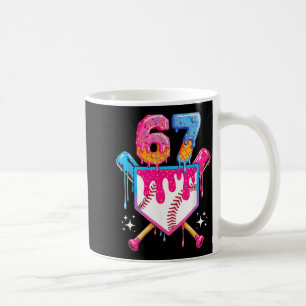 Baseball-Drip Nummer 67 Spieler Oder 67. Geburtsta Kaffeetasse
