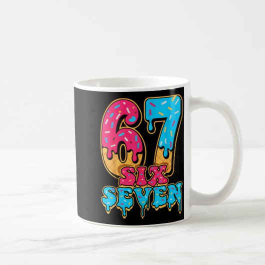 Baseball-Drip Nummer 67 Spieler oder 67. Geburtsta Kaffeetasse (Rechts)