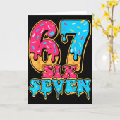 Baseball-Drip Nummer 67 Spieler oder 67. Geburtsta Karte (Gelbe Blume)