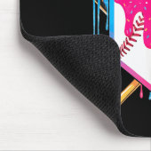 Baseball Drip Nummer 67 Spieler Oder 67. Geburtsta Mousepad (Ecke)