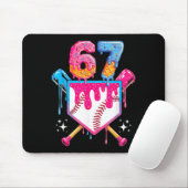 Baseball Drip Nummer 67 Spieler Oder 67. Geburtsta Mousepad (Mit Mouse)