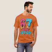 Baseball Drip Nummer 67 Spieler oder 67. Geburtsta T-Shirt (Vorne ganz)