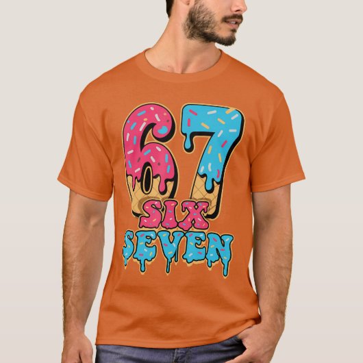 Baseball Drip Nummer 67 Spieler oder 67. Geburtsta T-Shirt (Vorderseite)