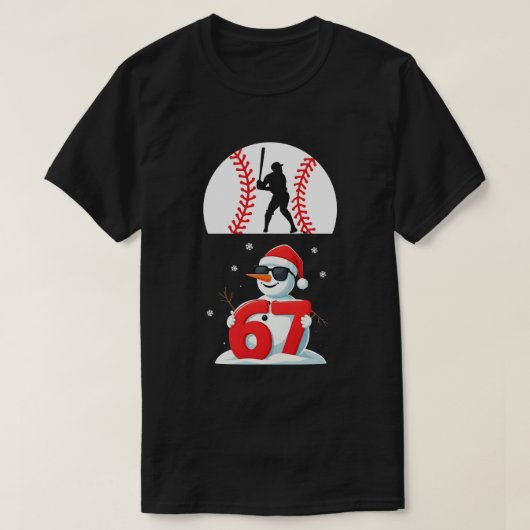 Baseball Drip Nummer 67 Spieler oder 67. Geburtsta T-Shirt (Design vorne)