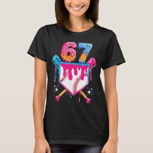 Baseball Drip Nummer 67 Spieler oder 67. Geburtsta T-Shirt