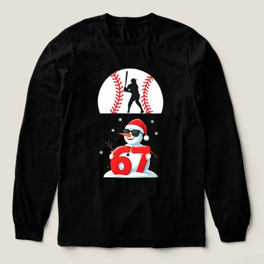 Baseball Drip Nummer 67 Spieler oder 67. Geburtsta Tri-Blend Shirt (Design Vorderseite)