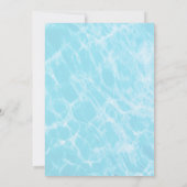 Baseball-Drip-Strandparty Kinder / Jugendliche Einladung (Rückseite)