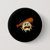 Baseball Drip Team For Boys Ice Cream Cool Button (Vorderseite)