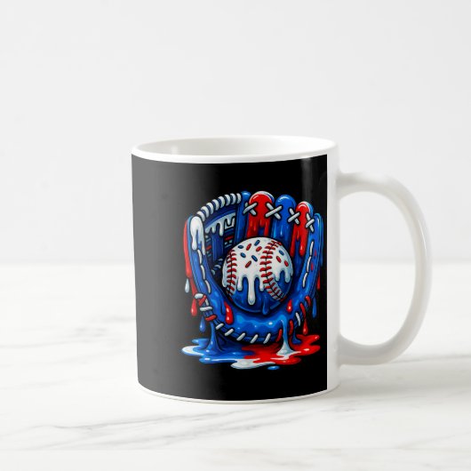 Baseball Drip Team For Boys Ice Cream Cool Kaffeetasse (Rechts)