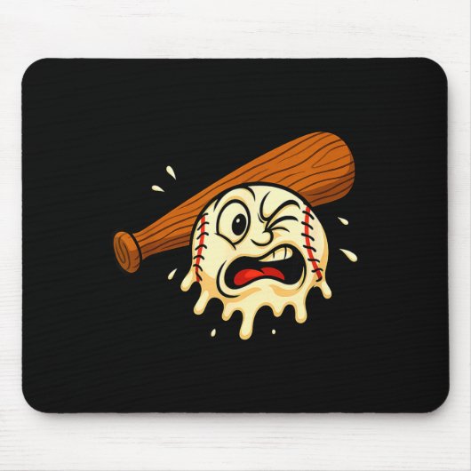 Baseball Drip Team For Boys Ice Cream Cool Mousepad (Vorne)