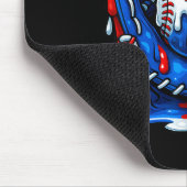 Baseball Drip Team For Boys Ice Cream Cool  Mousepad (Ecke)