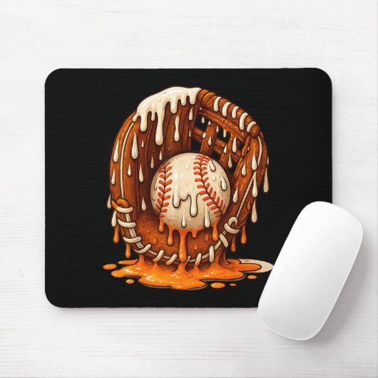 Baseball Drip Team For Boys Ice Cream Cool  Mousepad (Mit Mouse)