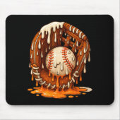 Baseball Drip Team For Boys Ice Cream Cool  Mousepad (Vorne)