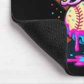 Baseball Drip Team For Boys Ice Cream Cool Mousepad (Ecke)